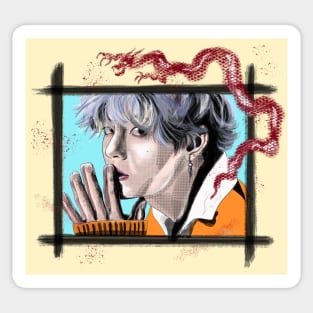 BTS Kim Taehyung Fan Art Sticker